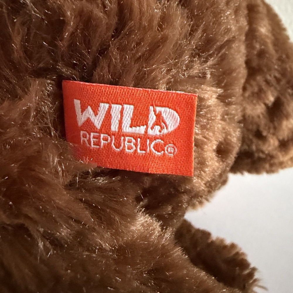 Wild Republic Brown Grizzly Bear Sitting Plush Stuffed Animal Toy 12" - Picture 8 of 10